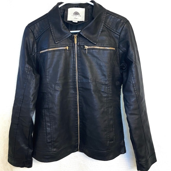 1 sunset lane Jackets & Blazers - Sunset Lane Leather Jacket